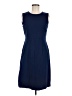 Lands' End Solid Blue Casual Dress Size 8 - photo 1