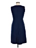 Lands' End Solid Blue Casual Dress Size 8 - photo 2