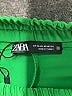 Zara 100% Polyester Color Block Green Track Pants Size XS - photo 7
