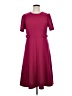 London Times Solid Burgundy Casual Dress Size 16 - photo 1