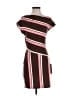 Assorted Brands Stripes Brown Cocktail Dress Size S - photo 1