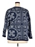 Lands' End 100% Baumwolle Paisley Blue Pullover Sweater Size 2X - photo 2