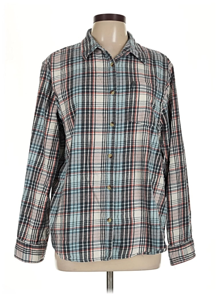 Pre-owned O'neill Long Sleeve Button Down Shirt In Teal