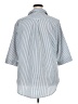 Shein Curve 100% Polyester Stripes Blue 3/4 Sleeve Blouse Size 20 Plus (4) - photo 2