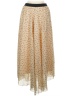 WD.NY 100% Polyester Polka Dots Gold Casual Skirt Size M - photo 1