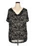 Jaclyn Smith Black Short Sleeve Blouse Size 2X - photo 1