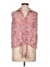 Caffé Marrakesh 100% Rayon Pink Sleeveless Button-Down Shirt Size L - photo 1