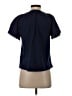 Lands' End 100% Cotton Solid Blue Short Sleeve Blouse Size S - photo 2