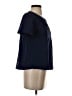 Lands' End 100% Cotton Solid Blue Short Sleeve Blouse Size S - photo 4