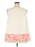 Lane Bryant 100% Polyester Ivory Sleeveless Blouse Size 18 - photo 2
