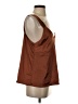 CALISTA Brown Sleeveless Top Size S - photo 4