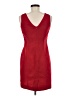 Moda International Solid Red Cocktail Dress Size L - photo 2
