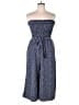 chic soul (chicsoul.com) 100% Polyester Polka Dots Blue Jumpsuit Size 1X - photo 1