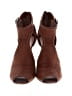 Prada Brown Suede Cut Out Peep Toe Booties Size EU 37 - photo 2