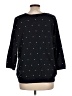 J.Jill Polka Dots Black Pullover Sweater Size L - photo 2