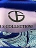 JS Collections 100% Polyester Paisley Blue Casual Dress Size 20 - photo 7
