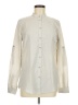 Chef Works Solid Ivory Long Sleeve Button-Down Shirt Size M - photo 1