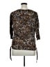 Bobbie Brooks Animal Print Brown 3/4 Sleeve Blouse Size 1X - photo 2