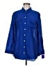 Chico's Blue Long Sleeve Button-Down Shirt Size Med (1) - photo 1