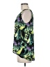 Halogen 100% Polyester Floral Tropical Green Sleeveless Blouse Size M - photo 5