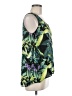 Halogen 100% Polyester Floral Tropical Green Sleeveless Blouse Size M - photo 4