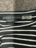 Alice + Olivia Stripes Black Short Sleeve Turtleneck Size M - photo 7