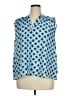 Lane Bryant Blue Sleeveless Button-Down Shirt Size 14 - 16 Plus - photo 1