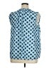 Lane Bryant Blue Sleeveless Button-Down Shirt Size 14 - 16 Plus - photo 2