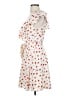 Aqua 100% Polyester Hearts White Casual Dress Size S - photo 5
