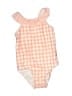 Just One You Checkered-gingham Orange One Piece Swimsuit 12-18 MO / 18 MO - photo 1