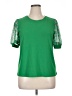 CeCe Green Short Sleeve Top Size XL - photo 1