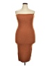 Forever 21 Plus Solid Brown Orange Cocktail Dress Size 3X Plus - photo 1