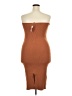 Forever 21 Plus Solid Brown Orange Cocktail Dress Size 3X Plus - photo 2