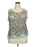 Kaktus Teal Tan Tank Top Size 3X - photo 1