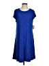 Coco + Carmen Solid Blue Casual Dress Size S - photo 1