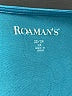 Roaman's Blue Sleeveless T-Shirt Size 22 (1X) - photo 7