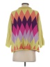 Fate Argyle Yellow Green Pullover Sweater Size S - photo 2