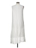Chico's 100% Rayon White Casual Dress Size Lg Petite (2.5) - photo 2