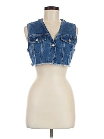 Love Tree Denim Vest (view 1)