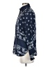 J.Crew 100% Viscose Paisley Blue Long Sleeve Blouse Size 0 - photo 5