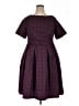 ModCloth Argyle Burgundy Casual Dress Size 1X - photo 1