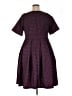 ModCloth Argyle Burgundy Casual Dress Size 1X - photo 2