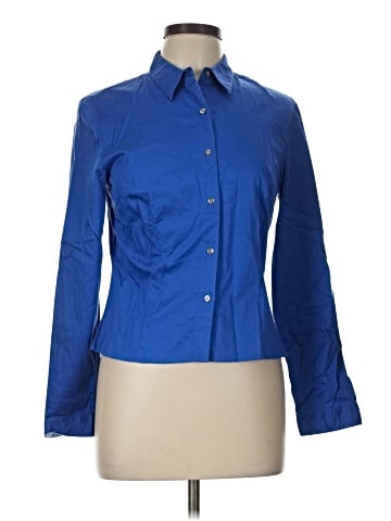 Ann Taylor Long Sleeve Button-Down Shirt (view 1)