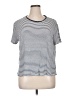 OUTERKNOWN 100% Linen Stripes White Silver Short Sleeve T-Shirt Size XL - photo 1