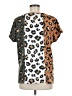 First Love Animal Print Brown Short Sleeve T-Shirt Size M - photo 2