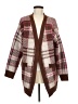 ee:some Plaid Brown Cardigan Size Med - Lg - photo 1