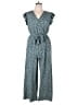 Emery Rose Tweed Teal Jumpsuit Size XL - photo 1