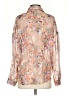 Assorted Brands 100% Polyester Floral Tan 3/4 Sleeve Blouse Size 4 - photo 2