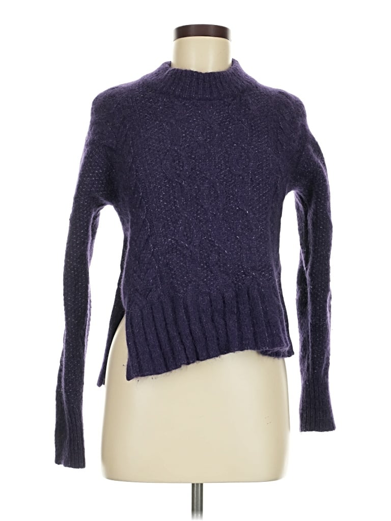 Pre-owned Everlane Turtleneck Sweater In Purple