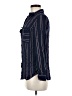 Sweet Wanderer 100% Rayon Stripes Blue Long Sleeve Blouse Size M - photo 5